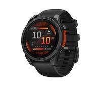 Garmin Montre connectée Fenix 8 47 mm Écran 1,4'' AMOLED GPS Gris, bracelet noir