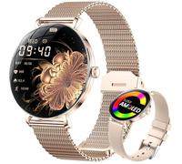 Montre Connectée Fines Femme Avec Appel Bluetooth, 1.43"" Amoled Smartwatch Pour Android Ios, Ip68 Étanche, 180+ Cadrans, 10[MON170]