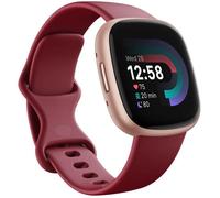 Fitbit Montre connectée Versa 4 – Étanche, Suivi fréquence cardiaque – Rose cuivre 40 mm