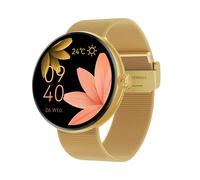 Montre Connectée Femme Élégante Suivi Santé Appel Bluetooth Forever Dorée