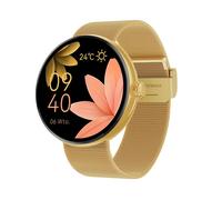 Montre Connectée Femme Élégante Suivi Santé Appel Bluetooth Forever Dorée