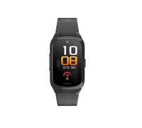 Montre Connectée Intelligente pour Senior - Alerte de Chute Ou d'inactivite - Frequence Cardiaque - Ip67 - Bt 5.3 - Noire