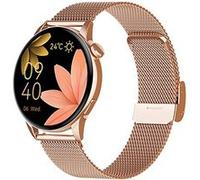 Maxcom Montre connectée FW58 Vanad Pro IP68 bracelet en maille milanaise Beige Gold