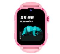 garett Hero Pro 4G Montre connectée pour enfant fille garçon 1,83" 4G LTE Face Unlock Clôture GPS GEO Appel vidéo SOS Rose