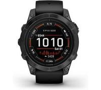 Montre connectée Garmin Epix Pro Gen 2, 47mm Acier Gray avec bracelet silicone Noir A
