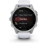 Montre connectée Garmin fenix 8 43 mm Argent avec bracelet Blanc A