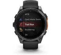 Montre connectée Garmin Fenix8 47 mm Gris avec bracelet Noir