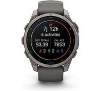 Montre connectée Garmin Fenix 9 47 mm Argent avec bracelet Gris