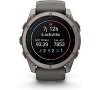 Garmin fēnix 9, Montre connectée GPS Multisports, 51mm, Pebble Grey | Écran AMOLED 1,4" résistant, Lampe LED, Étanchéité 10ATM, Autonomie jusqu'à 29j, Fonctions santé & entraînement avancées