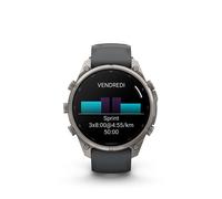 Montre connectée Garmin Fenix 9 Pro 47 mm Argent avec bracelet Noir