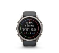 Garmin fēnix 9 Pro, Montre connectée GPS Multisports Pro, 51mm, Graphite | Écran AMOLED 1,5" résistant, Lampe LED, Étanchéité 10ATM, Autonomie jusqu'à 31j, Fonctions santé & entraînement avancées