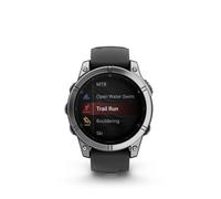 Montre connectée Garmin fenix E AMOLED 47mm Acier Silver avec bracelet Graphite