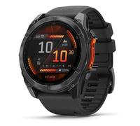 MONTRE CONNECTÉE GARMIN FENIX8 AMOLED 51MM ACIER, GRAY AVEC BRACELET NOIR
