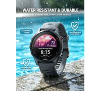 Montre connectée Garmin Forerunner 255 GPS 46 mm pour la course, montre d'entraînement multisport, résistante à l'eau 5ATM, autonomie jusqu'à 14 jours Gris