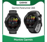 Montre connectée Garmin Forerunner 265 AMOLED GPS pour la course, suivi de l'activité quotidienne et de l'état de repos, enregistrement des performances sportives, paiement NFC, étanche jusqu'à 50 m n