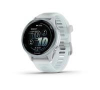 Montre gps garmin forerunner 570 42 mm bleu ciel aluminium blanc