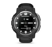 Garmin Montre GPS connectée Instinct Crossover – Hybride et robuste – Noire boîtier 45 mm
