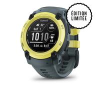 Garmin Montre GPS Instinct E – Robuste et connectée – Citron, bracelet Bleu crépuscule, 40 mm