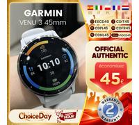 Montre connectée Garmin Venu 3 45 mm avec écran tactile AMOLED de 1,4 pouce, fonctionnalités de fitness, plus de 30 sports, GPS et musique noir