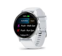 Garmin Venu 3 Silver – bracelet blanc