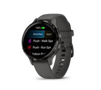 Montre connectée Garmin Venu 3S 41mm en acier Gray, boîtier gris foncé et bracelet en silicone gris foncé
