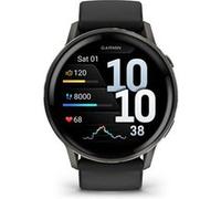 Montre connectée Garmin Venu 4 45 mm Noir et Gris avec bracelet silicone Noir A