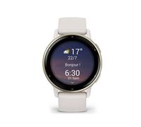 Garmin Vivoactive 5 Cream Gold avec bracelet ivoire Blanc