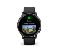 Garmin Montre connectée Vivoactive 5 - 42 mm GPS AMOLED Gris bracelet noir