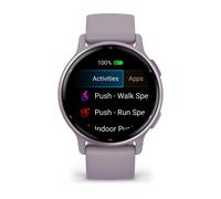 Garmin Vivoactive 5 Metallic Orchid avec bracelet violet
