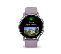 Garmin Vivoactive 5 Metallic Orchid avec bracelet violet