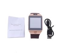 Montre connectée Gold DZ09 Bluetooth avec carte SIM GSM pour téléphone Android