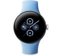 Montre connectée - GOOGLE - Pixel Watch 2 - Aluminium Argent Poli - Bracelet sport Bleu Azur - Wifi
