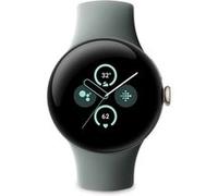 Montre connectée Google Pixel Watch 2 Boîtier en aluminium Doré Bracelet sport Vert Sauge Wifi G
