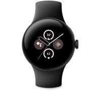 Montre connectée Google Pixel Watch 2 Boîtier en aluminium Noir Mat Bracelet sport Noir Volcanique 4G LTE