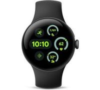 Google Montre connectée Pixel Watch 3 Boîtier 41 mm Noir mat Bracelet noir volcanique 4G