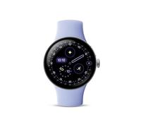 Google Montre connectée Pixel Watch 4 (41 mm) – Aluminium argent poli, Bracelet sport Iris, LTE