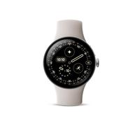 Google Pixel Watch 4 (41 mm) - Montre connectée Android, Suivi Complet des données de santé et de Remise en Forme - Boîtier en Aluminium Argent Poli - Bracelet Sport Porcelaine - LTE