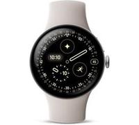 Montre connectée Google Pixel Watch 4 41 mm Bluetooth Argent Poli avec bracelet sport fluoroélastomère Porcelaine Beige A