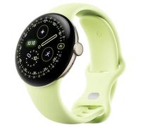 Google Pixel Watch 4 (41 mm) - Montre connectée Android, Suivi Complet des données de santé et de Remise en Forme - Boîtier en Aluminium Champagne Doré - Bracelet Sport Vert Citron - Wi-FI