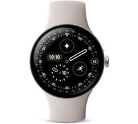 Montre connectée Google Pixel Watch 4 45 mm 4G Argent Poli avec bracelet sport fluoroélastomère Porcelaine Beige B