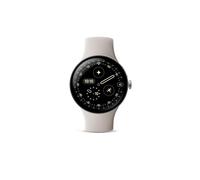 Montre connectée Google Pixel Watch 4 45 mm Bluetooth Argent Poli avec bracelet sport fluoroélastomère Porcelaine
