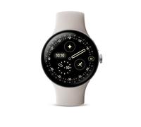 Montre connectée Google Pixel Watch 4 45 mm Bluetooth Argent Poli avec bracelet sport fluoroélastomère Porcelaine
