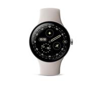 Montre connectée Google Pixel Watch 4 45 mm Bluetooth Argent Poli avec bracelet sport fluoroélastomère Porcelaine