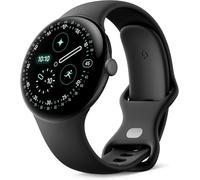 Montre connectée Google Pixel Watch 4 (45 mm) Boîtier en Aluminium Noir Mat - Bracelet Sport Noir Volcanique - Wi-FI