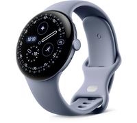 Google Pixel Watch 4 (45 mm) - Montre connectée Android, Suivi de Remise en Forme, et Aide de Gemini - Boîtier en Aluminium Quartz Gris satiné - Bracelet Sport Quartz Gris - Wi-FI