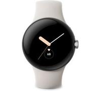 Google Montre connectée Pixel Watch LTE – Boîtier acier inoxydable argent, bracelet sport Galet