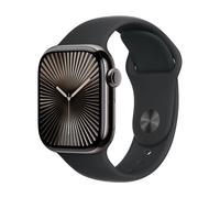 Montre connectée GPS + Cellular Watch 10 Titane Ardoise 42mm/Sport Noir S/M