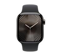 Montre connectée GPS + Cellular Watch 10 Titane Ardoise 46mm/Sport Noir M/L