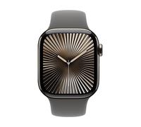 Montre connectée GPS + Cellular Watch 10 Titane Nat. 46mm/Sport Gris Minéral M/L