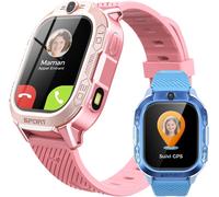 Montre Connectée Gps Enfant Avec Téléphone, Appel Vidéo, Chatgpt, Chat Vocal, Sms, Wifi, Sos, 47 Jeux, Mode Scolaire, Sport, Podomètre, Cadeau Fille Garçon Dès 4 Ans (Rose)[MON9261662]